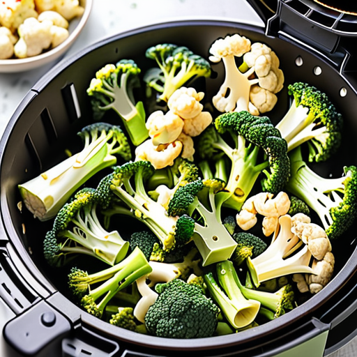 air fryer broccoli and cauliflower
