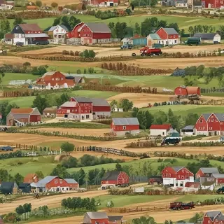 background of a farm