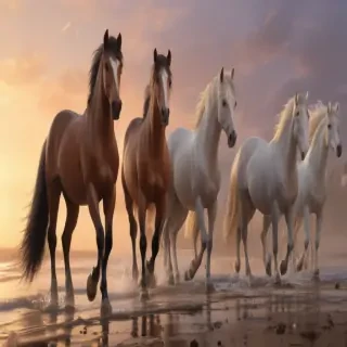 cartoon horses
