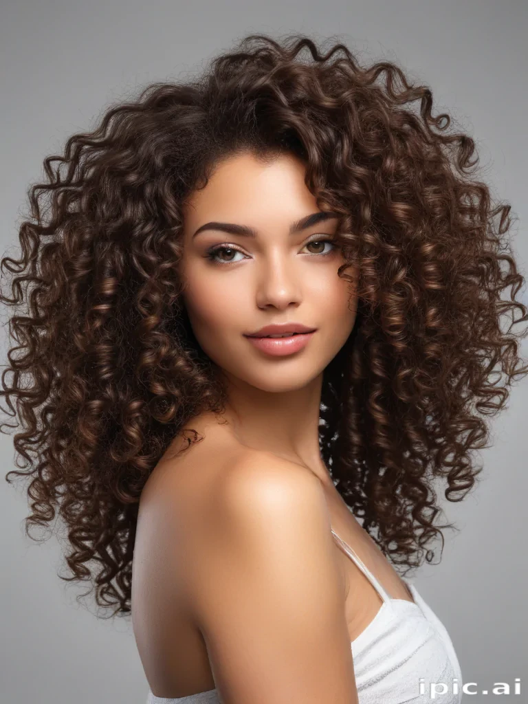 curly hair png