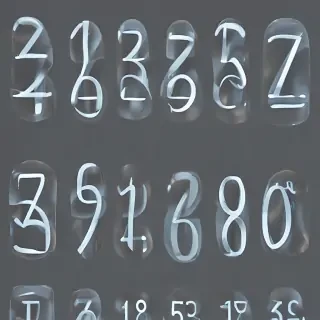 transparent numbers
