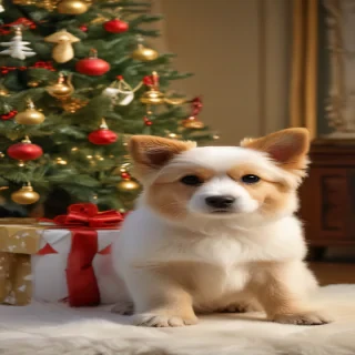 christmas dogs wallpaper
