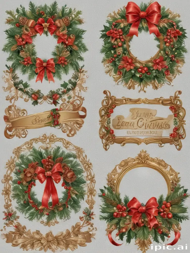 christmas clip art frames