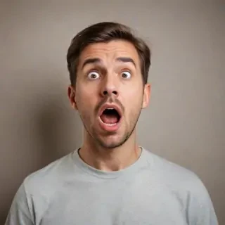 shocked man