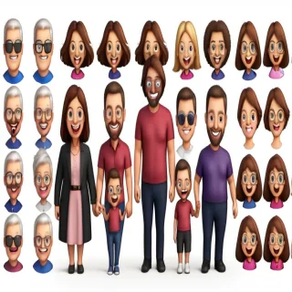 family emojis