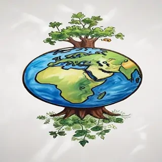 earth cartoon drawing