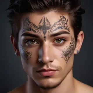face tattoo png