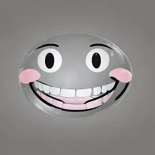transparent happy face