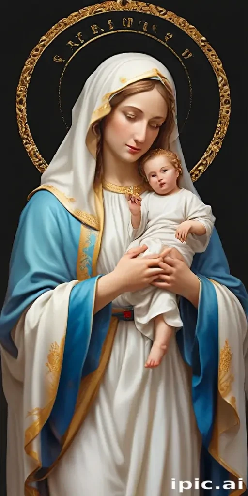 virgin mary clip art