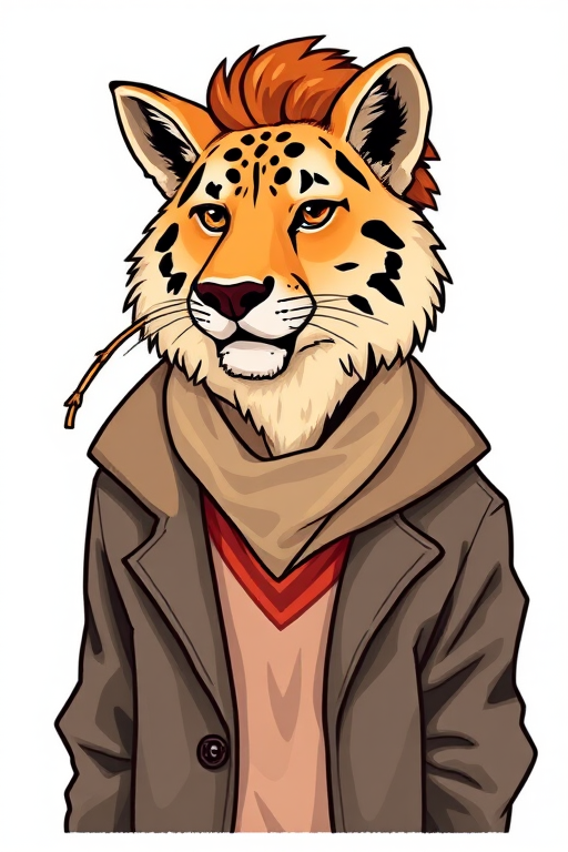 (animal/man/female), that resembles the (object/famous person) on a sticker sheet, with (matching) elements clipart, (color/no) background, isolated on a white background,  white outline around each bookmark, leave a margin on each side of the sheet.