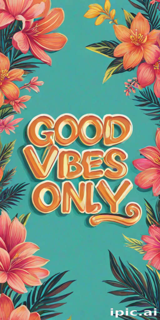 good vibes only wallpaper