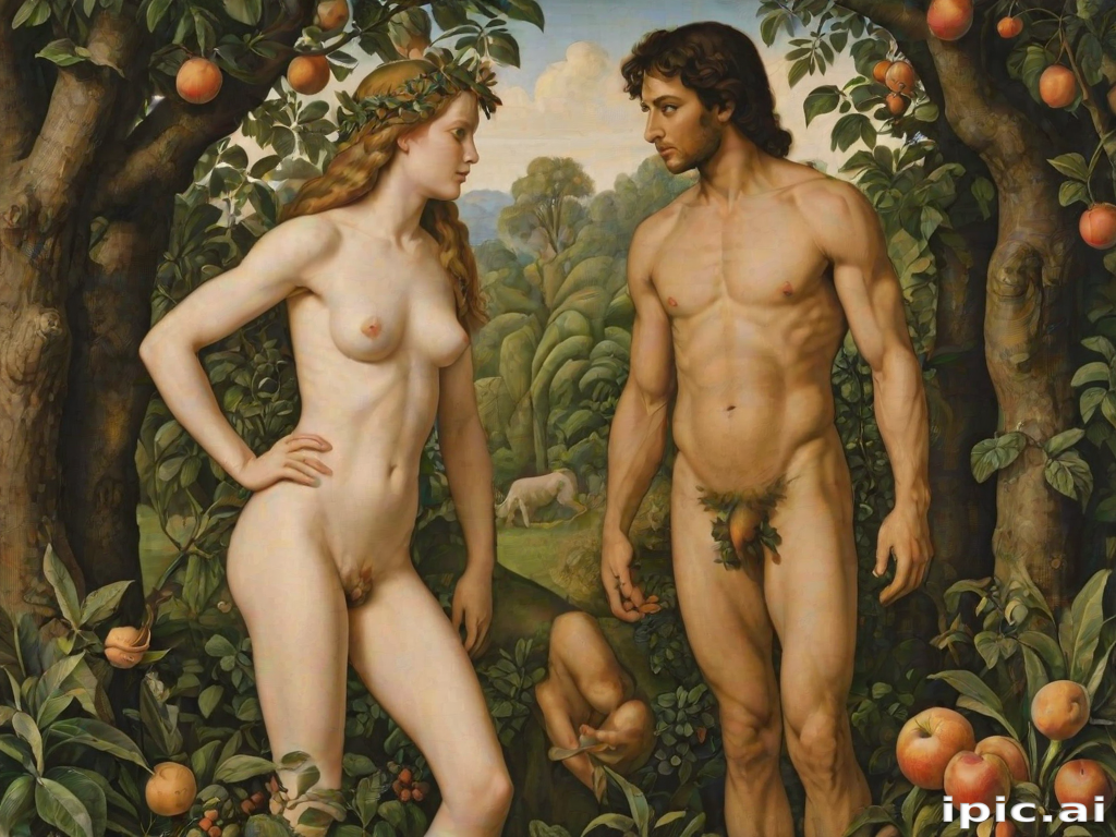 pictures of adam and eve