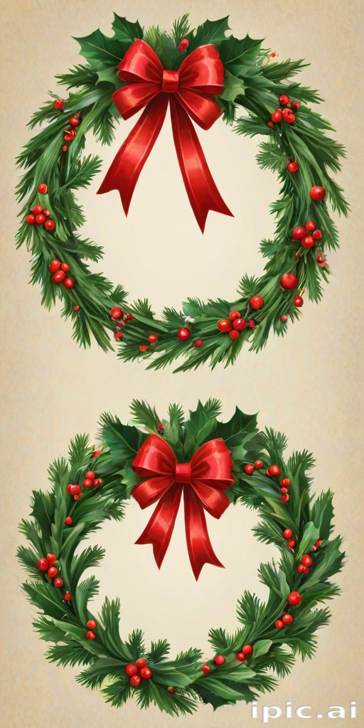 christmas wreath clip art