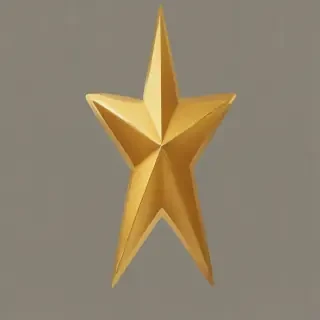 gold star sticker png