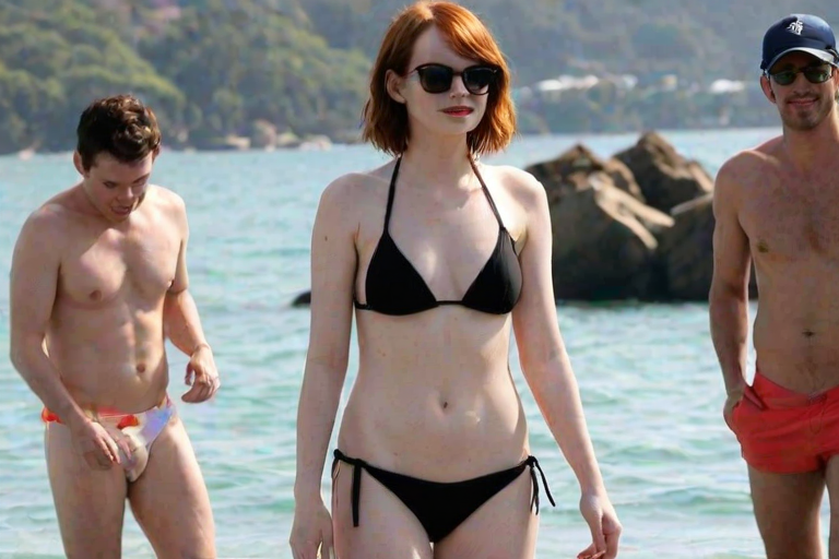 Emma Stone in bikini