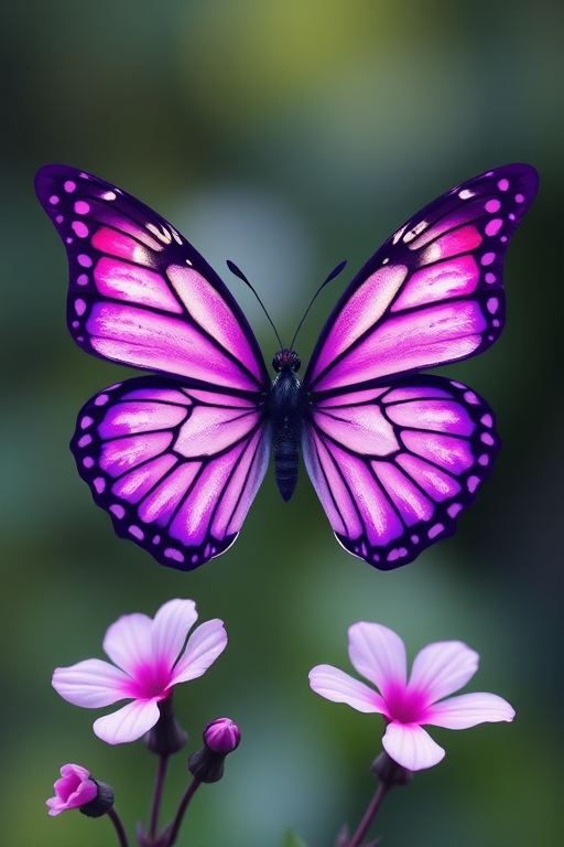 purple butterfly clipart
