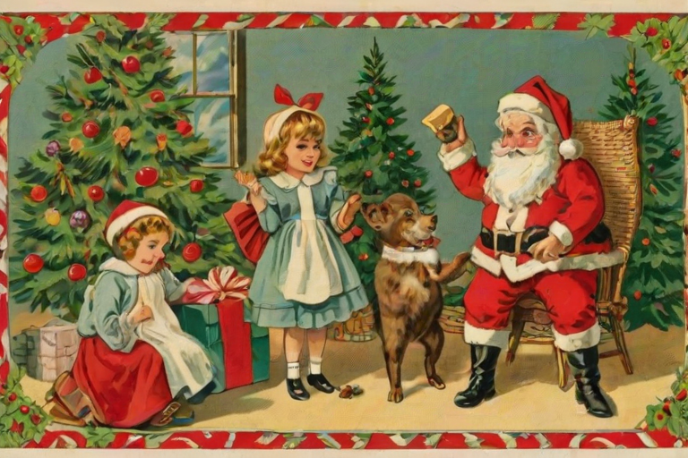 free printable vintage christmas pictures