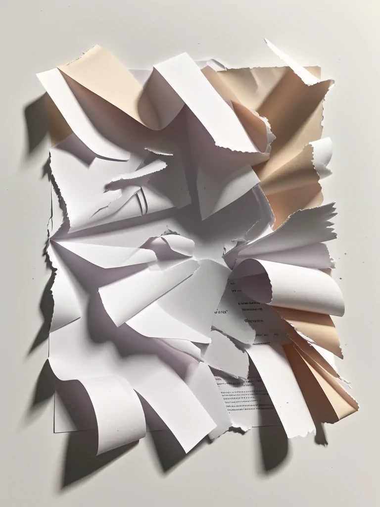 ripped paper aesthetic