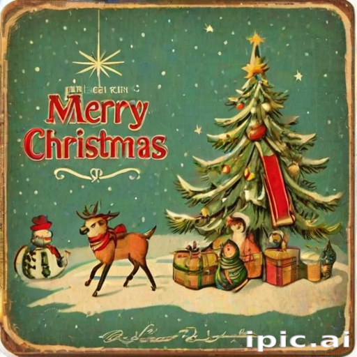 vintage merry christmas