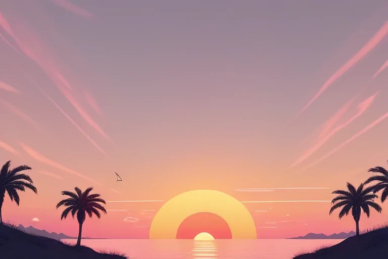 sunset aesthetic wallpaper