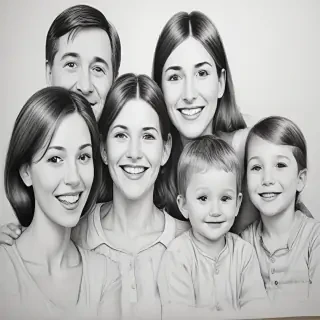 drawings of family