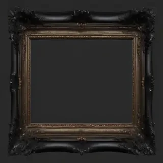 black picture frame png