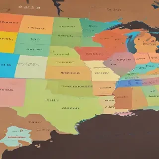 usa map with states