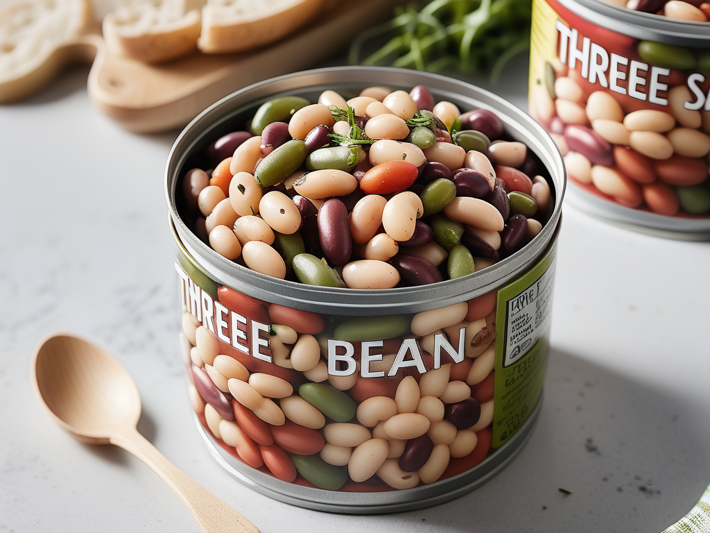 three bean salad in a can