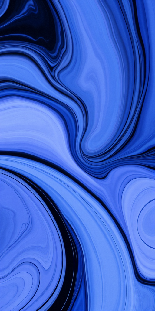 Create a high-resolution abstract background featuring swirling shades of blue, black, and lavender, captured with a Canon EOS R5 at 50mm f/1.2, aperture f/8, ISO 100, using a macro lens to enhance texture and details.