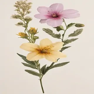 pressed flower png