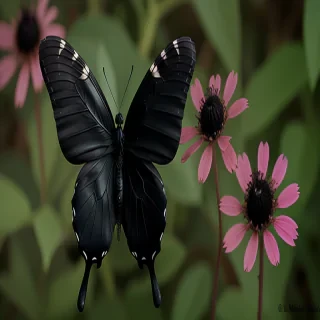 black butterfly