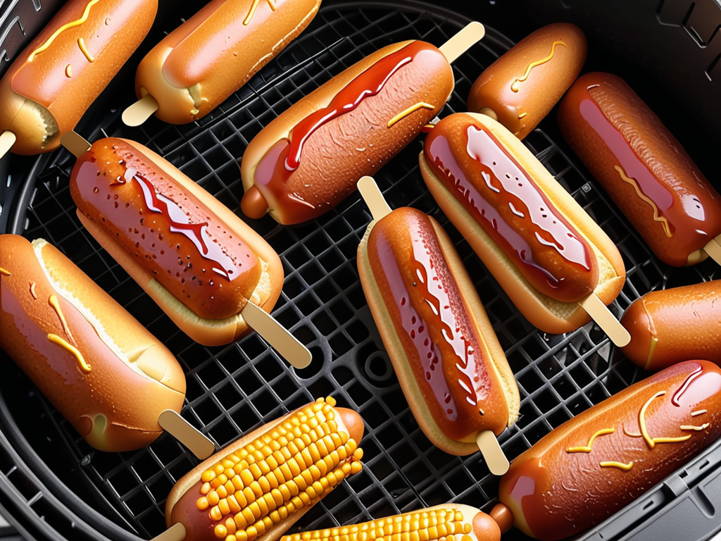 corn dog air fryer temperature