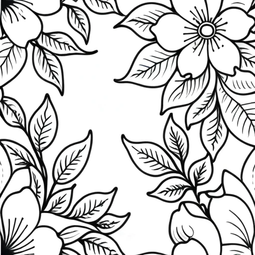 floral outline
