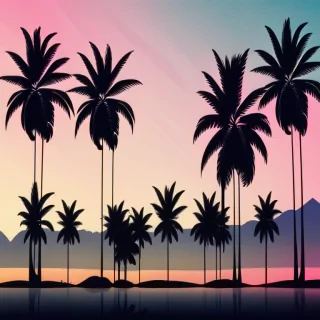 palm trees background