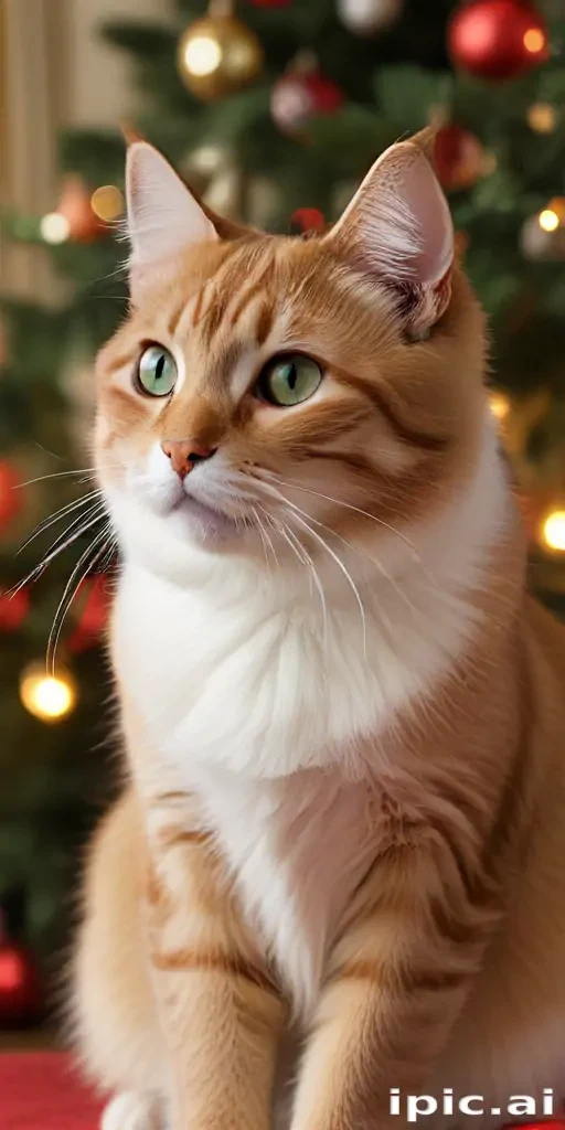 christmas cat background