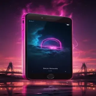 lock screen neon wallpaper iphone