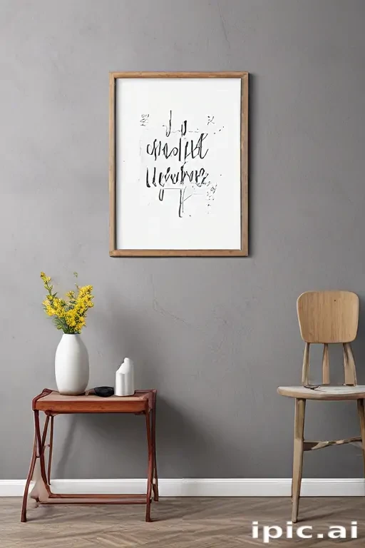 wall art mock up