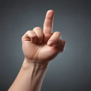 finger pointing png
