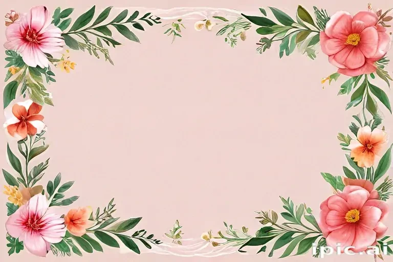 floral page borders