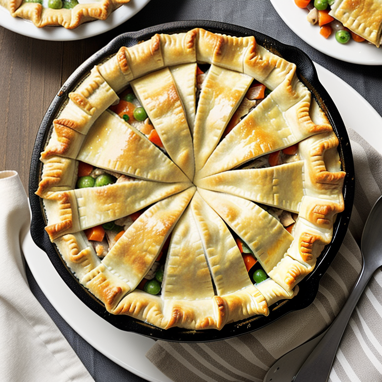 what to eat with chicken pot pie