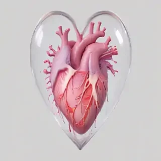 aesthetic transparent heart