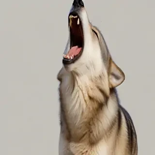 wolf howling png