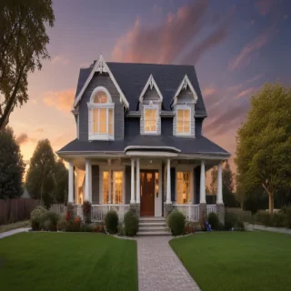 background of a house