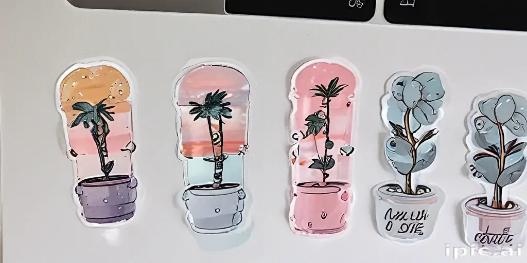 aesthetic transparent stickers