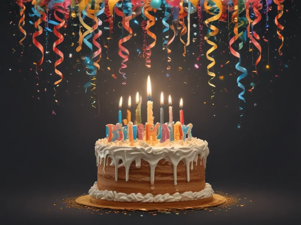 happy birthday transparent background