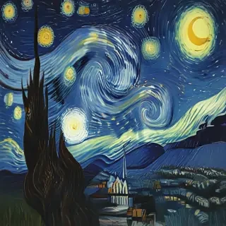 starry night png