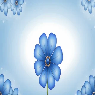 blue flower background