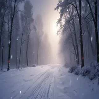 snowing iphone wallpaper