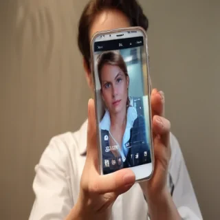 person holding phone