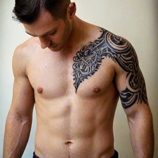 male rib tattoos